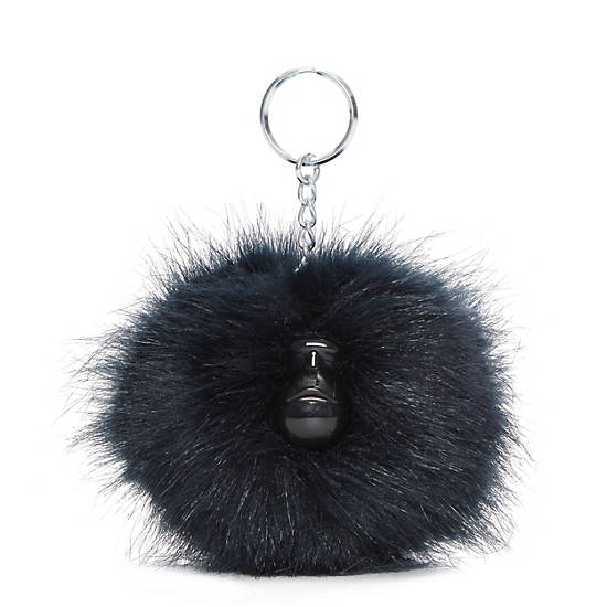 Accesorios Kipling Pompom Monkey Keychain Azul Marino | MX 1958HA